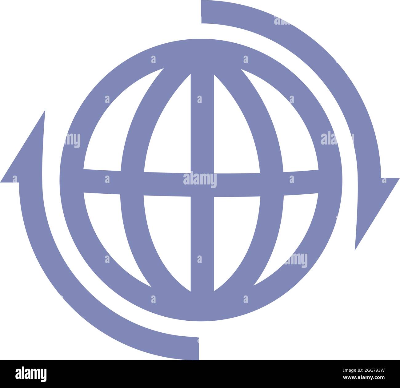 Internet globale, illustrazione di icone, vettore su sfondo bianco Illustrazione Vettoriale