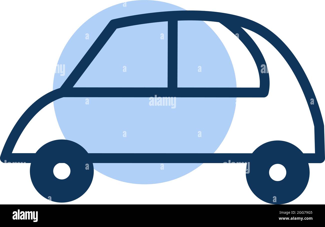 Auto veloce, illustrazione di icone, vettore su sfondo bianco Illustrazione Vettoriale