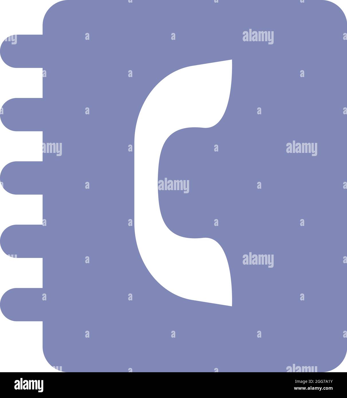 Rubrica, illustrazione di icone, vettore su sfondo bianco Illustrazione Vettoriale