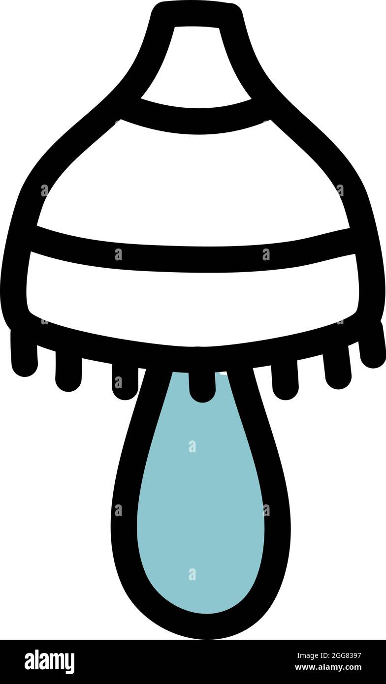 Luce notturna, illustrazione, su sfondo bianco. Illustrazione Vettoriale