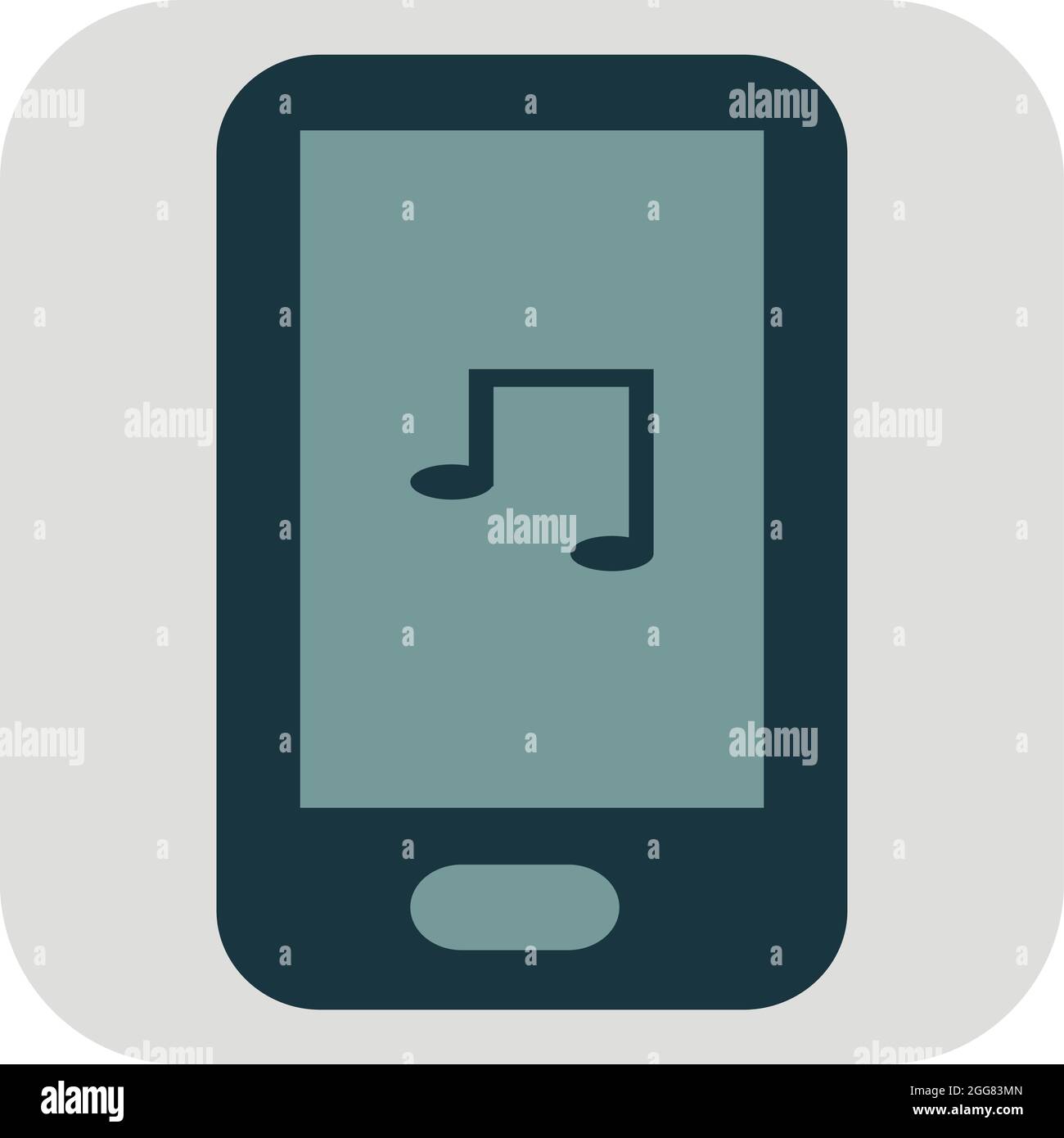 Lettore musicale, illustrazione, su sfondo bianco. Illustrazione Vettoriale