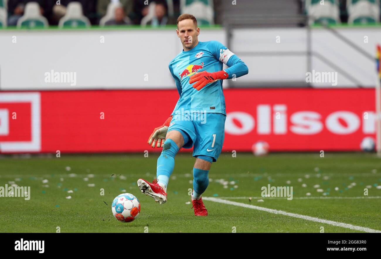 Wolfsburg, Germania. 29 agosto 2021. Primo Bundesliga. 2021/2022 Calcio: Calcio: 29.08.2021 VfL Wolfsburg - RB Leipzig 1: 0 RB goalwart, goalhvÂºter, portiere, PvÂ © ter GulvÂ ° csi, Peter Gulacsi, azione individuale, www.firosportphoto.de, copyright di primo sportphoto: Coesfelder Str 207 D-48249 DvÂºlmen www.firosportphoto.de mail@firosportphoto.de dati di conto: (V olbank B ochum - W itten) IBAN: DE68430170125000BIC: 34119011501BIC: GENODEM1BOC Tel: Â¬Â † 49-2594-9916004 Fax: Â¬Â † 49-2594-9916005 Credit: dpa/Alamy Live News Foto Stock