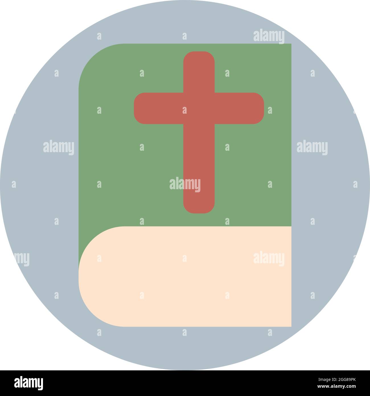 Sacra bibbia, illustrazione, vettore su sfondo bianco. Illustrazione Vettoriale