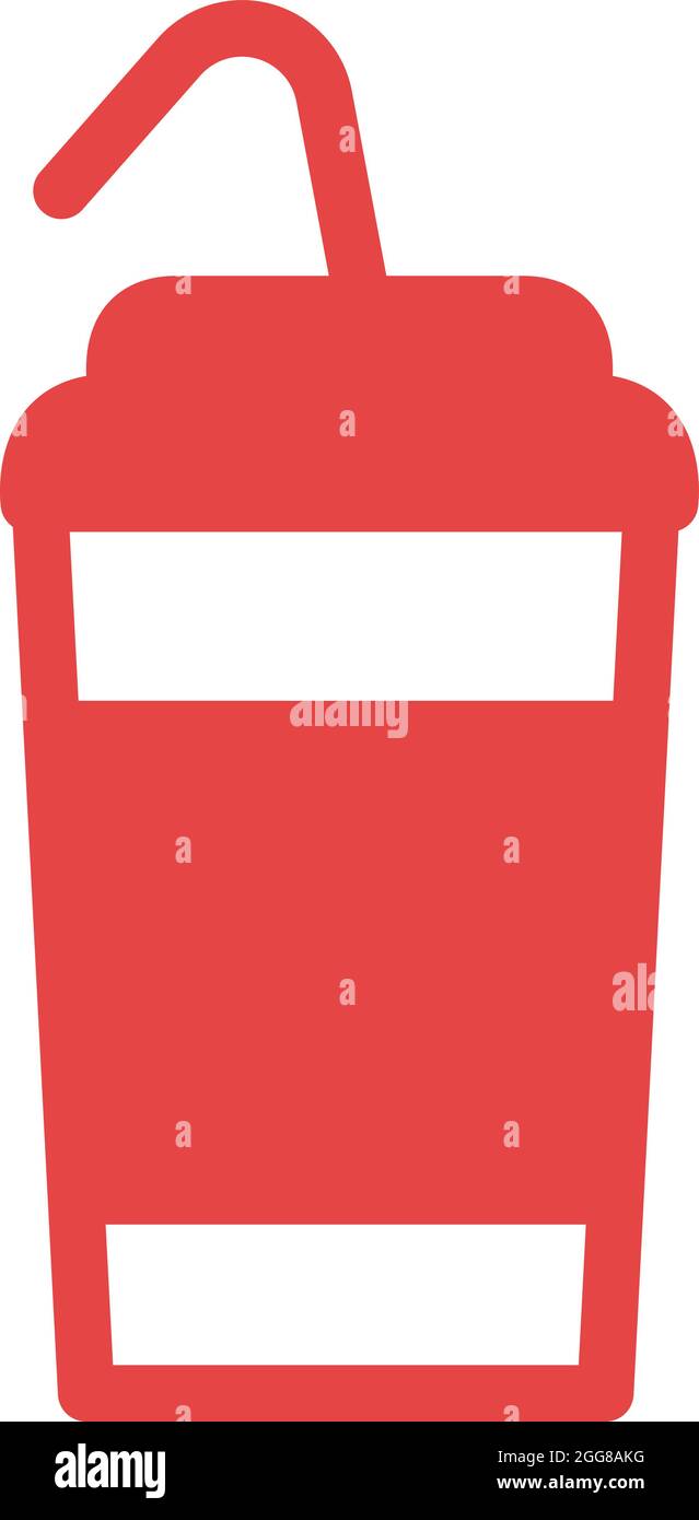 Spremuta con una paglia, illustrazione, vettore su uno sfondo bianco. Illustrazione Vettoriale