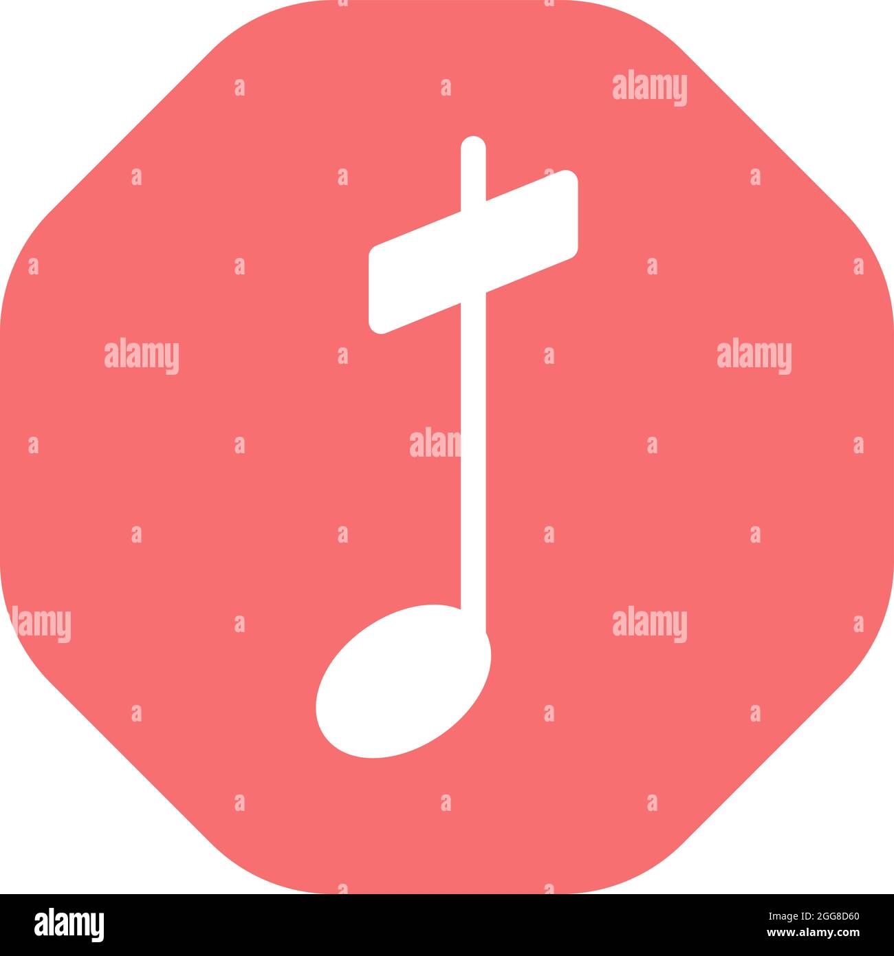 Nota con una riga, illustrazione, vettore su sfondo bianco. Illustrazione Vettoriale