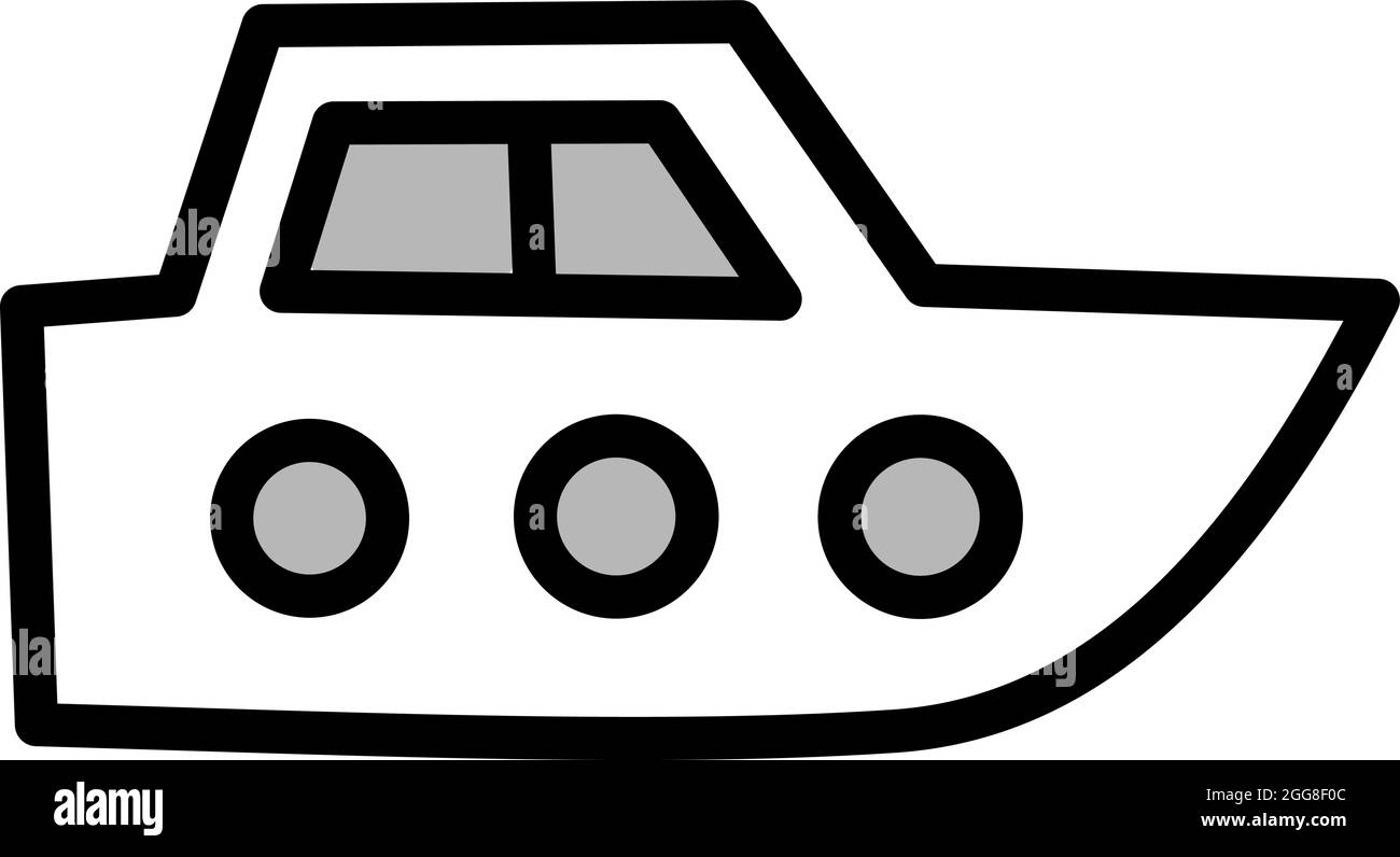 Nave a vela, illustrazione, vettore su sfondo bianco. Illustrazione Vettoriale