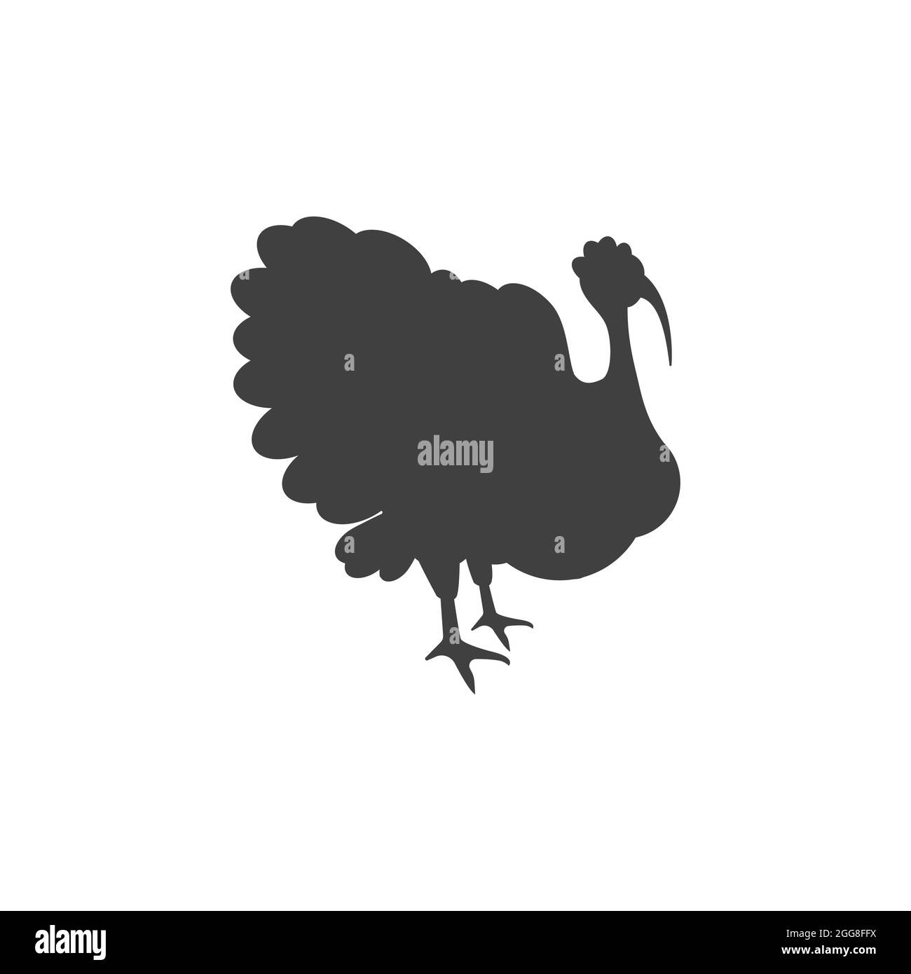 Tacchino animale Vector icona disegno modello Foto Stock