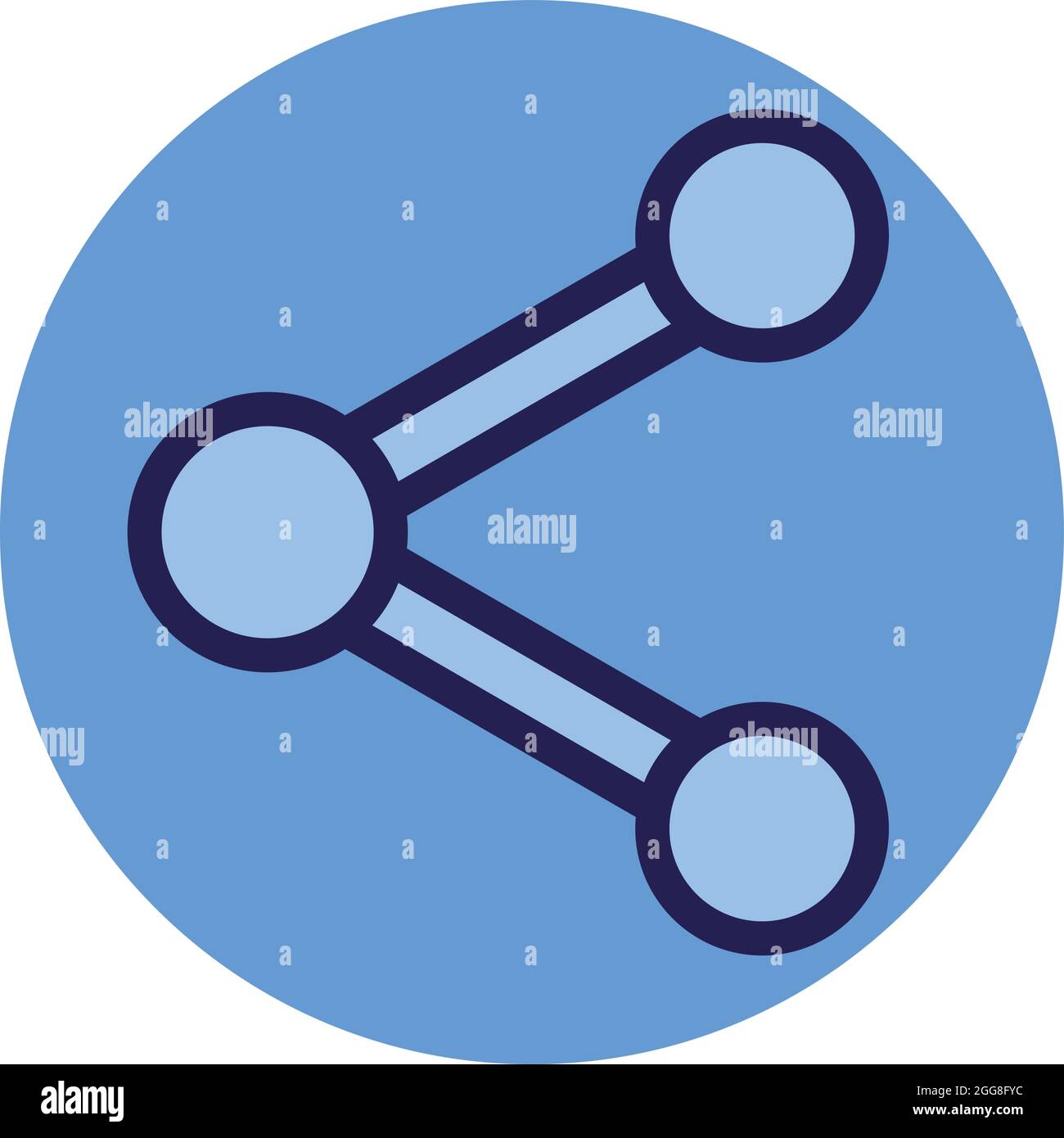 Condividi file, illustrazione, vettore su sfondo bianco. Illustrazione Vettoriale