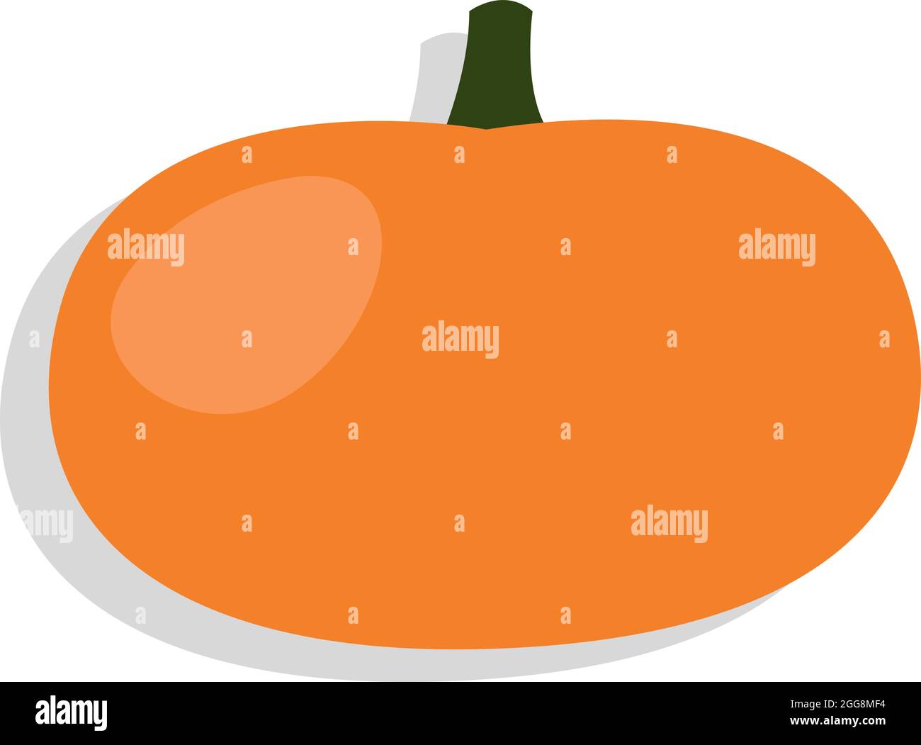 Mandarino arancione, illustrazione, vettore, su sfondo bianco. Illustrazione Vettoriale