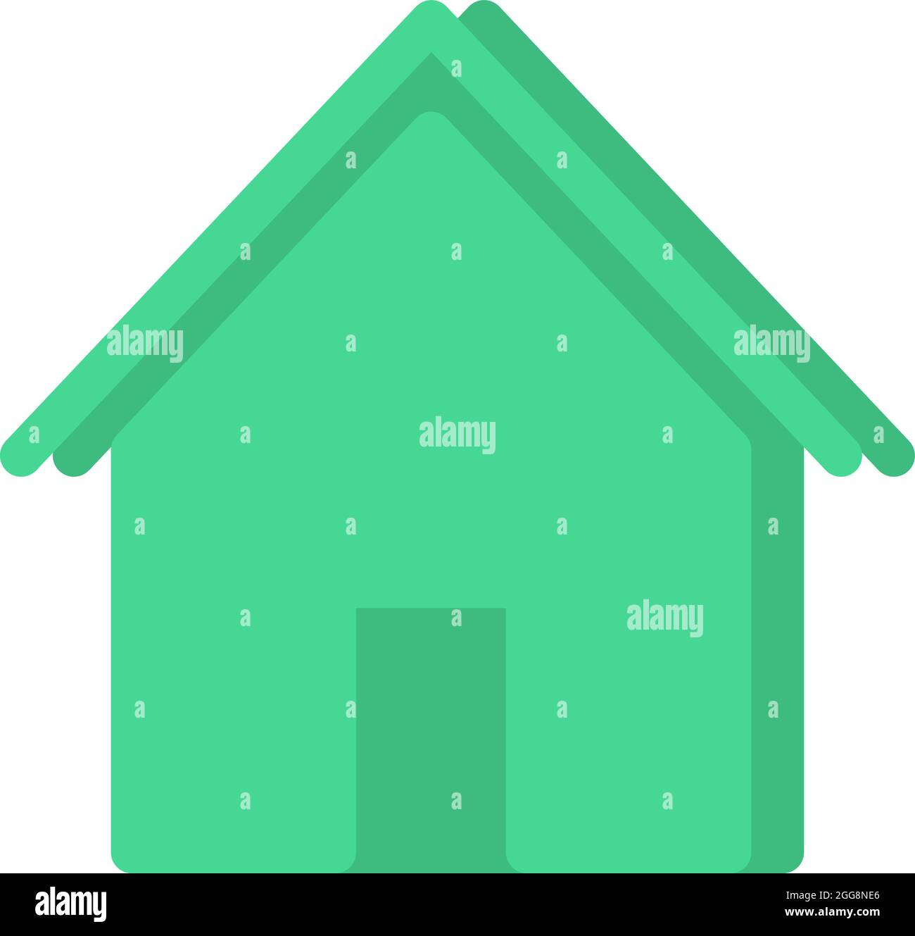 Icona della pagina iniziale, illustrazione, vettore, su sfondo bianco. Illustrazione Vettoriale