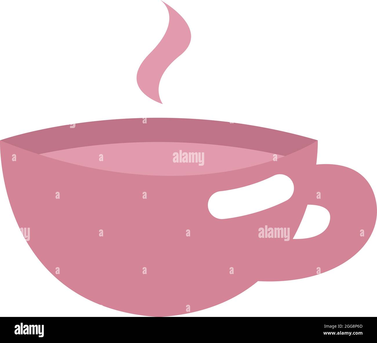 Tazza di caffè caldo, illustrazione, vettore, su sfondo bianco. Illustrazione Vettoriale Tazza di caffè caldo, illustrazione, vettore, su sfondo bianco. Illustrazione Vettoriale