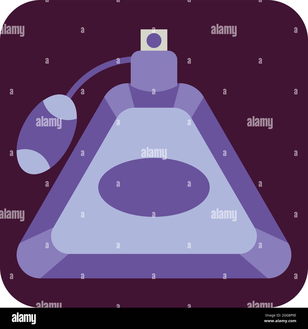 Profumo a forma di triangolo, illustrazione, vettore, su sfondo bianco. Illustrazione Vettoriale
