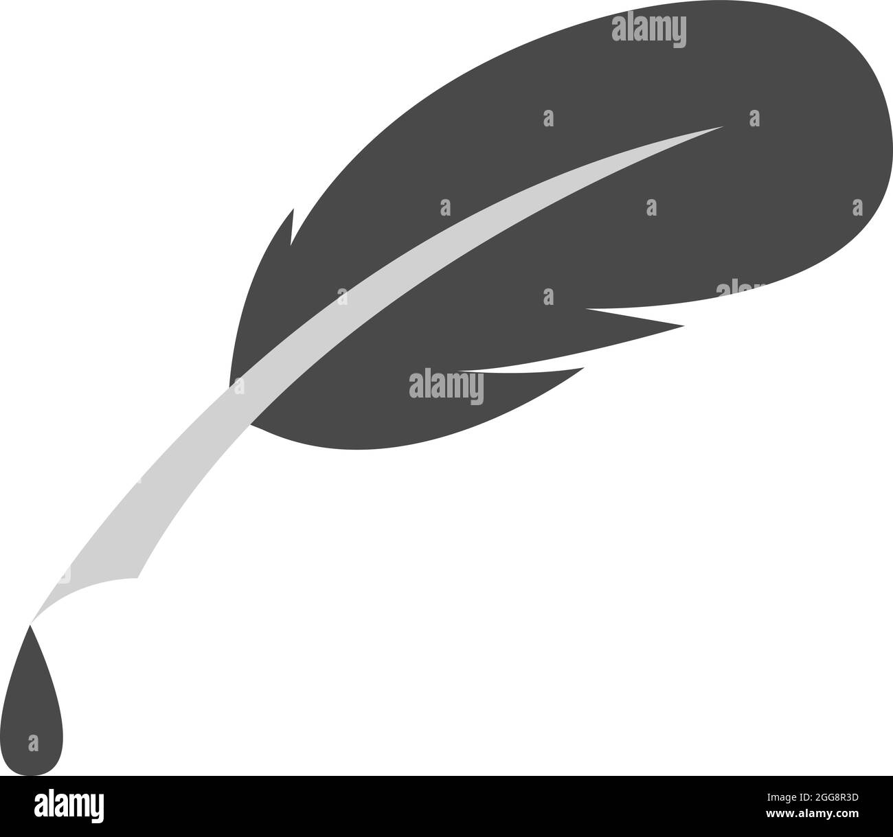 Scrivere poesia, illustrazione, vettore, su sfondo bianco. Illustrazione Vettoriale