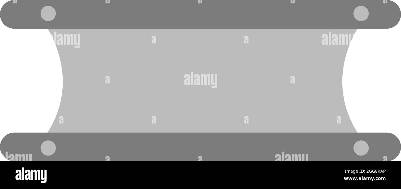 Lettiga ospedaliera, illustrazione, vettore, su sfondo bianco. Illustrazione Vettoriale