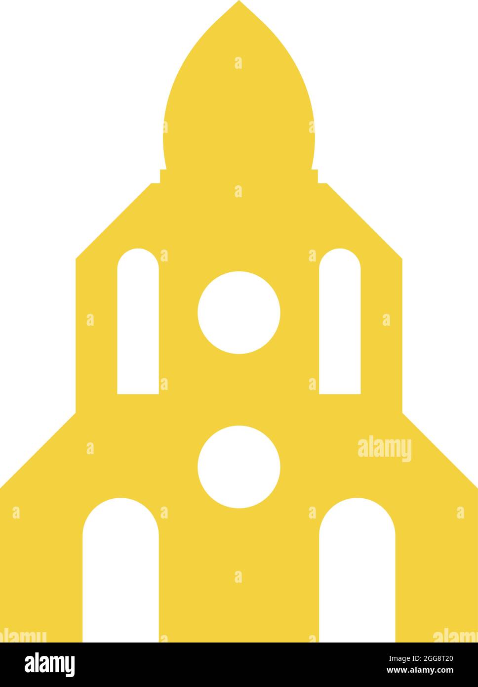 Monumento russo, illustrazione, vettore, su sfondo bianco. Illustrazione Vettoriale