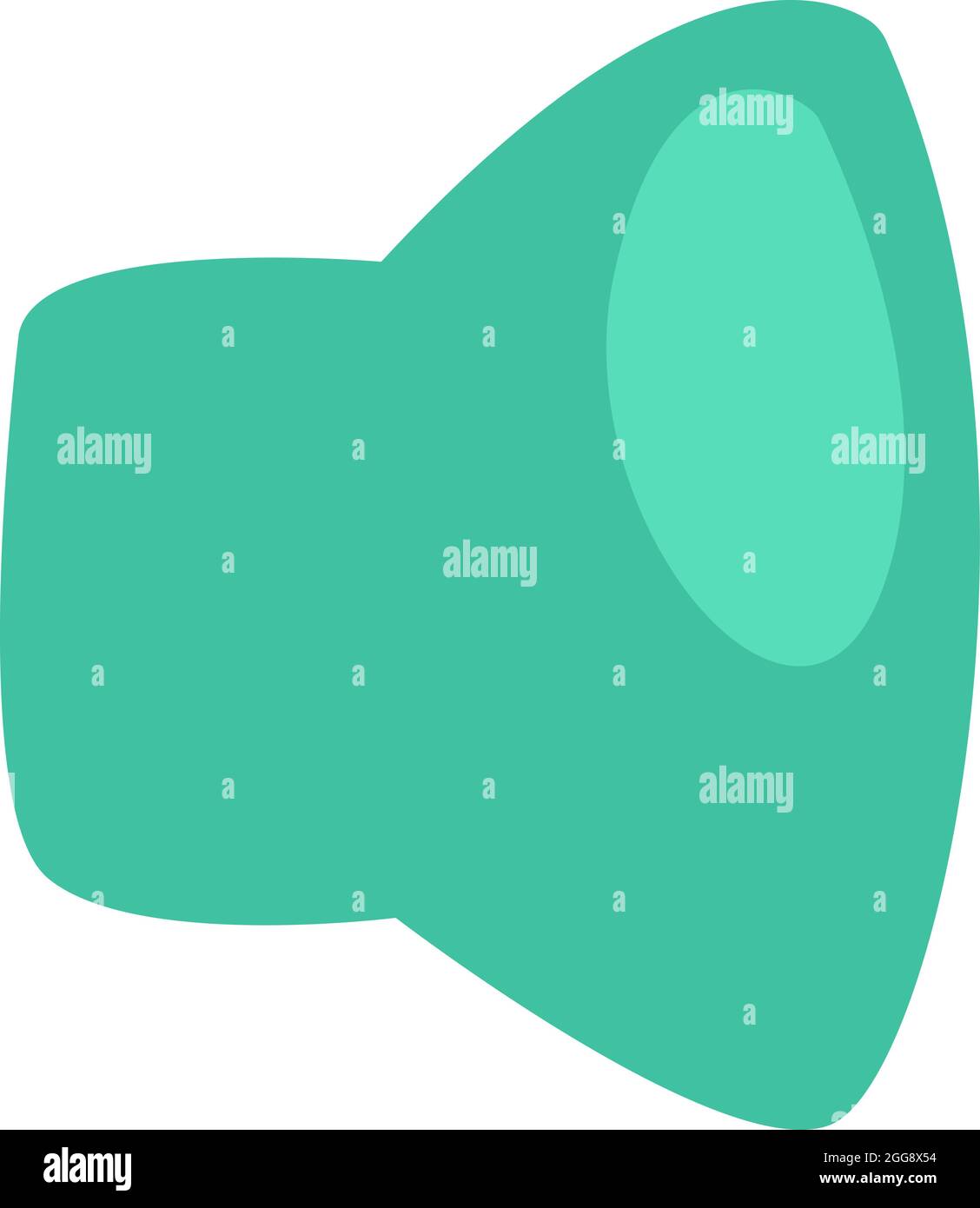 Nessun suono, illustrazione, vettore, su sfondo bianco. Illustrazione Vettoriale