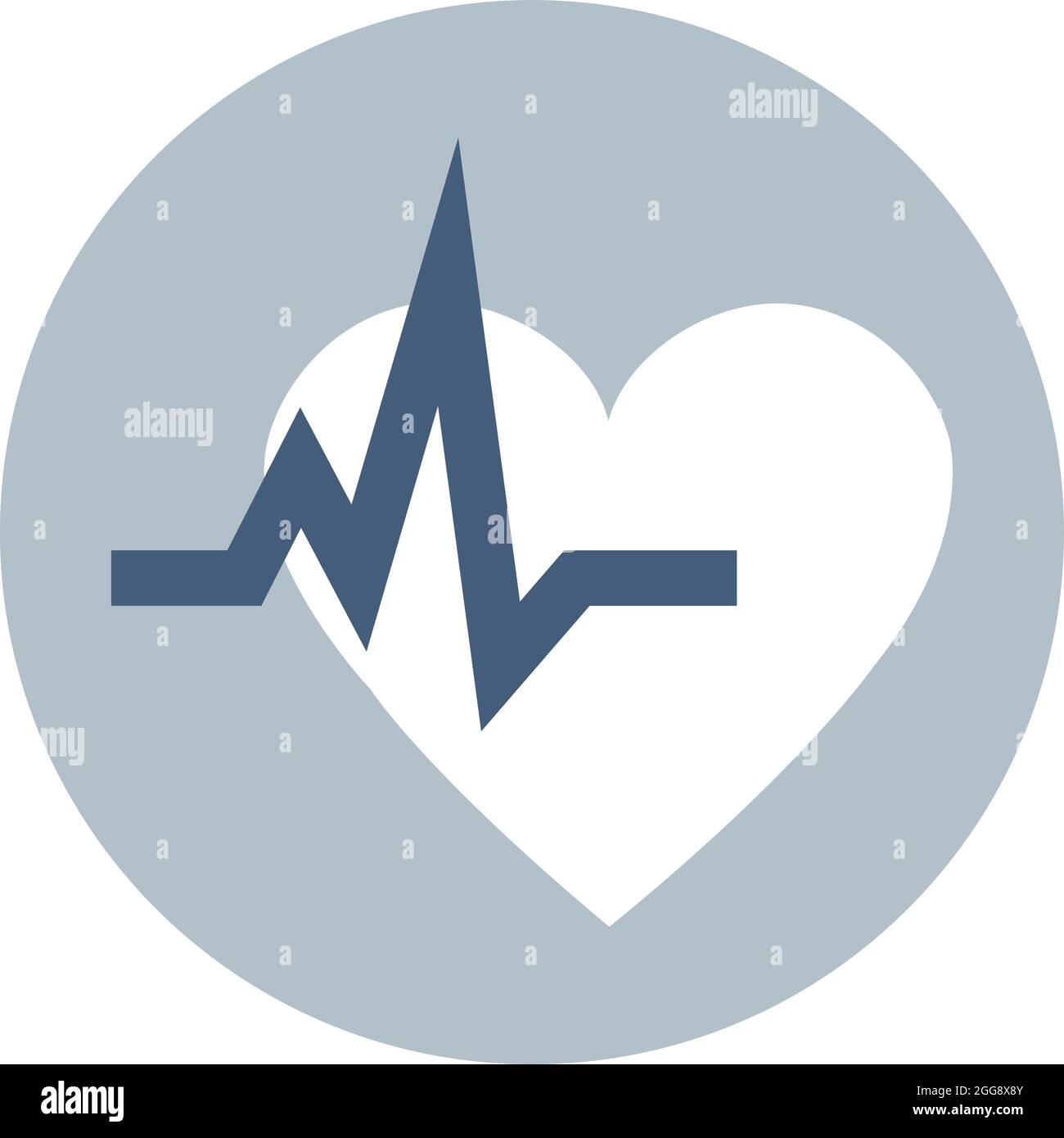 Monitoraggio del battito cardiaco, illustrazione, vettore, su sfondo bianco. Illustrazione Vettoriale