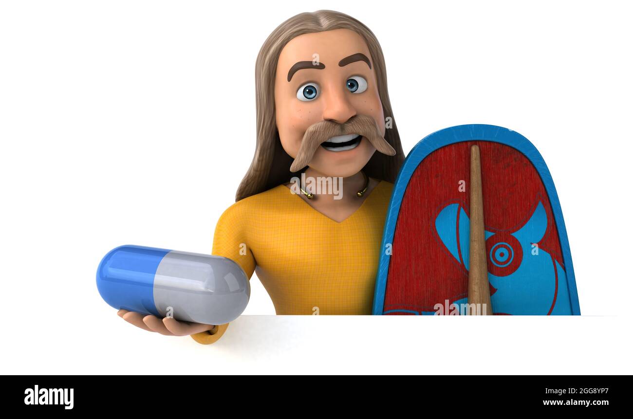 Divertimento gaulois - 3D illustrazione Foto Stock