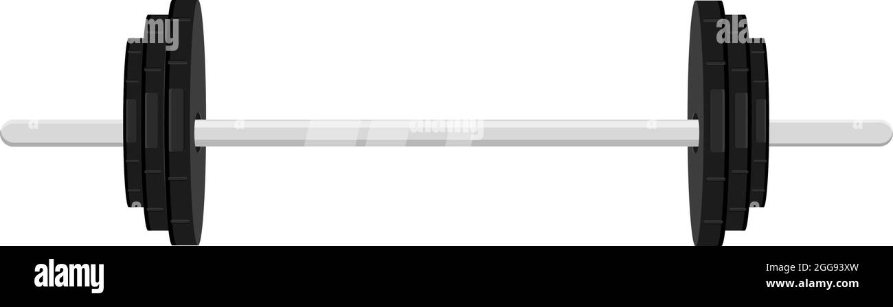 Peso palestra, illustrazione, vettore su sfondo bianco. Illustrazione Vettoriale