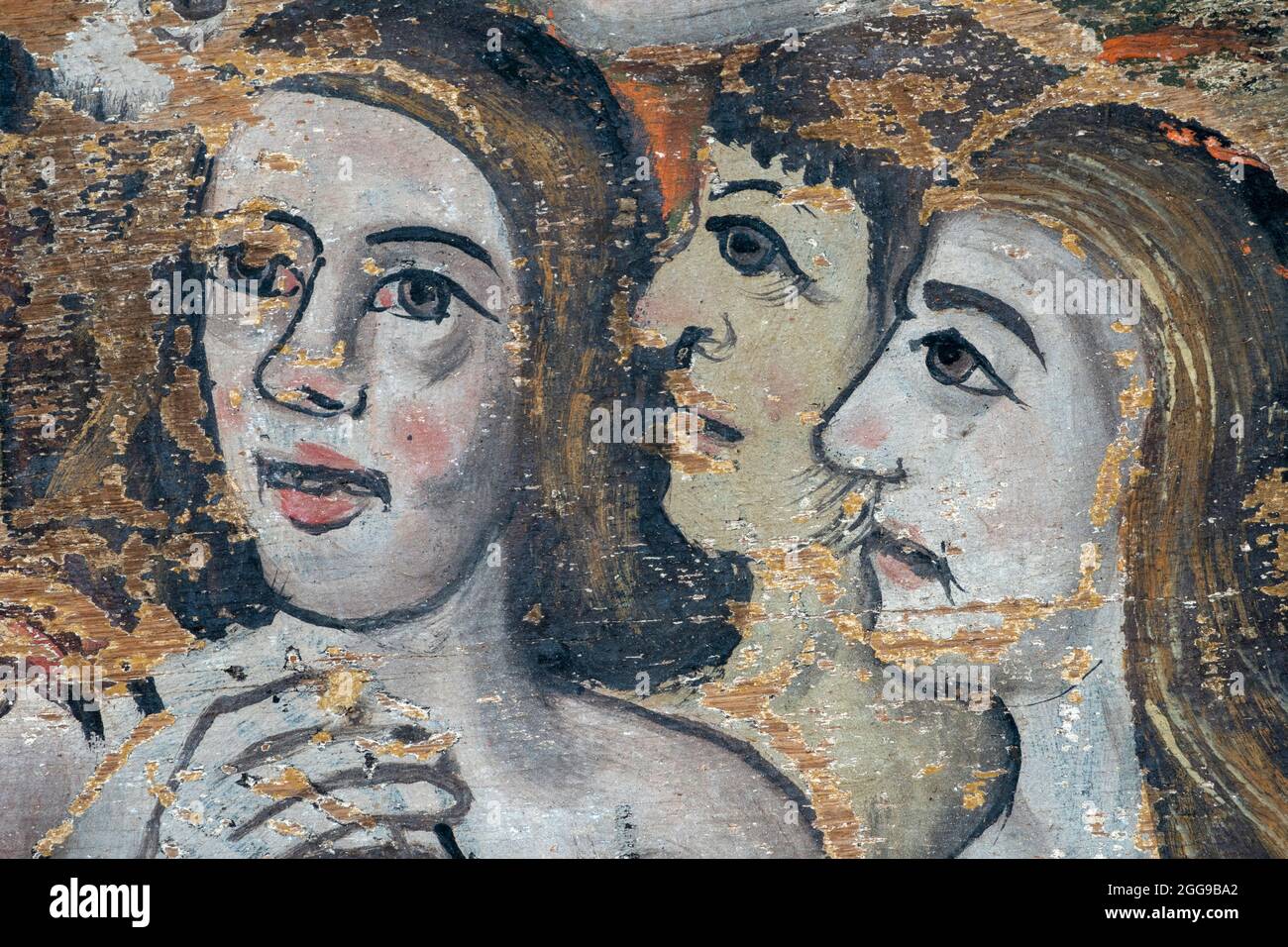 The Wenhaston Doom, St Peter's Church, Wenhaston, Suffolk, Regno Unito Foto Stock