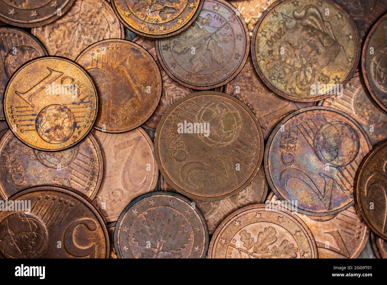 Finanziario : centesimo europeo Foto Stock
