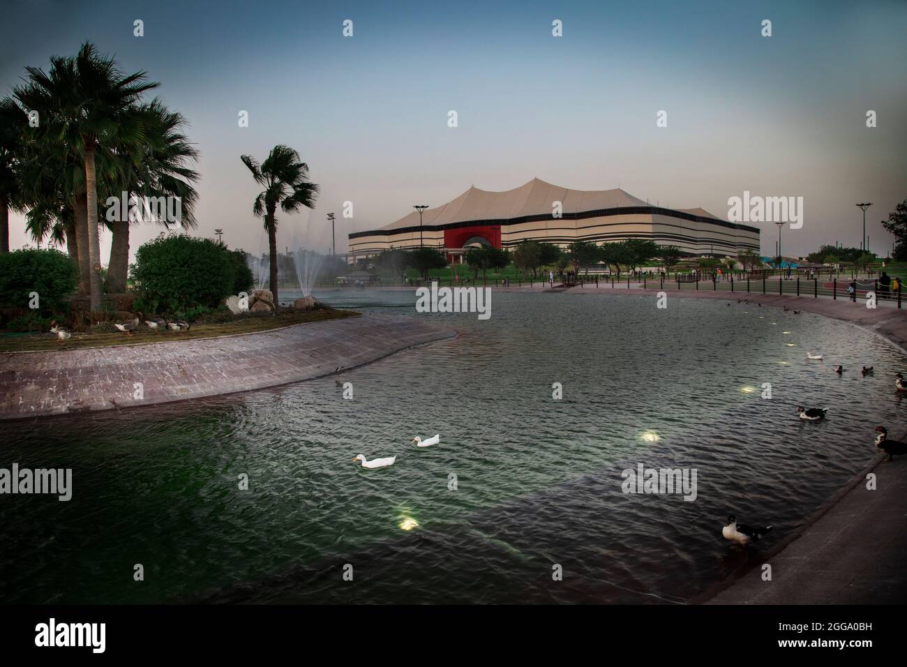 Qatar 2022 Coppa del mondo di calcio apertura stedium al Bayt Stadium Foto Stock