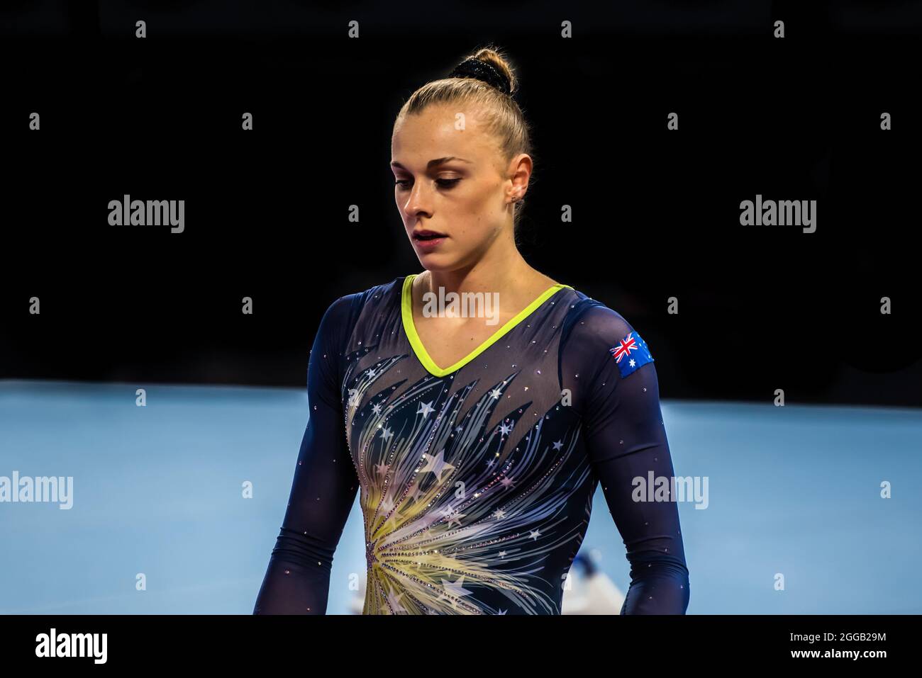 Melbourne, Australia. 15 dicembre 2014. L'Australian Georgia-Rose Brown ha visto durante la Melbourne Artistic Gymnastics World Cup alla John Cain Arena. Credit: SOPA Images Limited/Alamy Live News Foto Stock