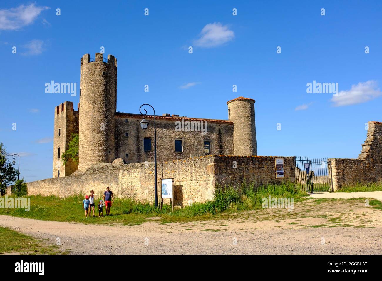 Chateau d'Essalois in Chambles vicino a Saint Etienne, Francia Foto Stock