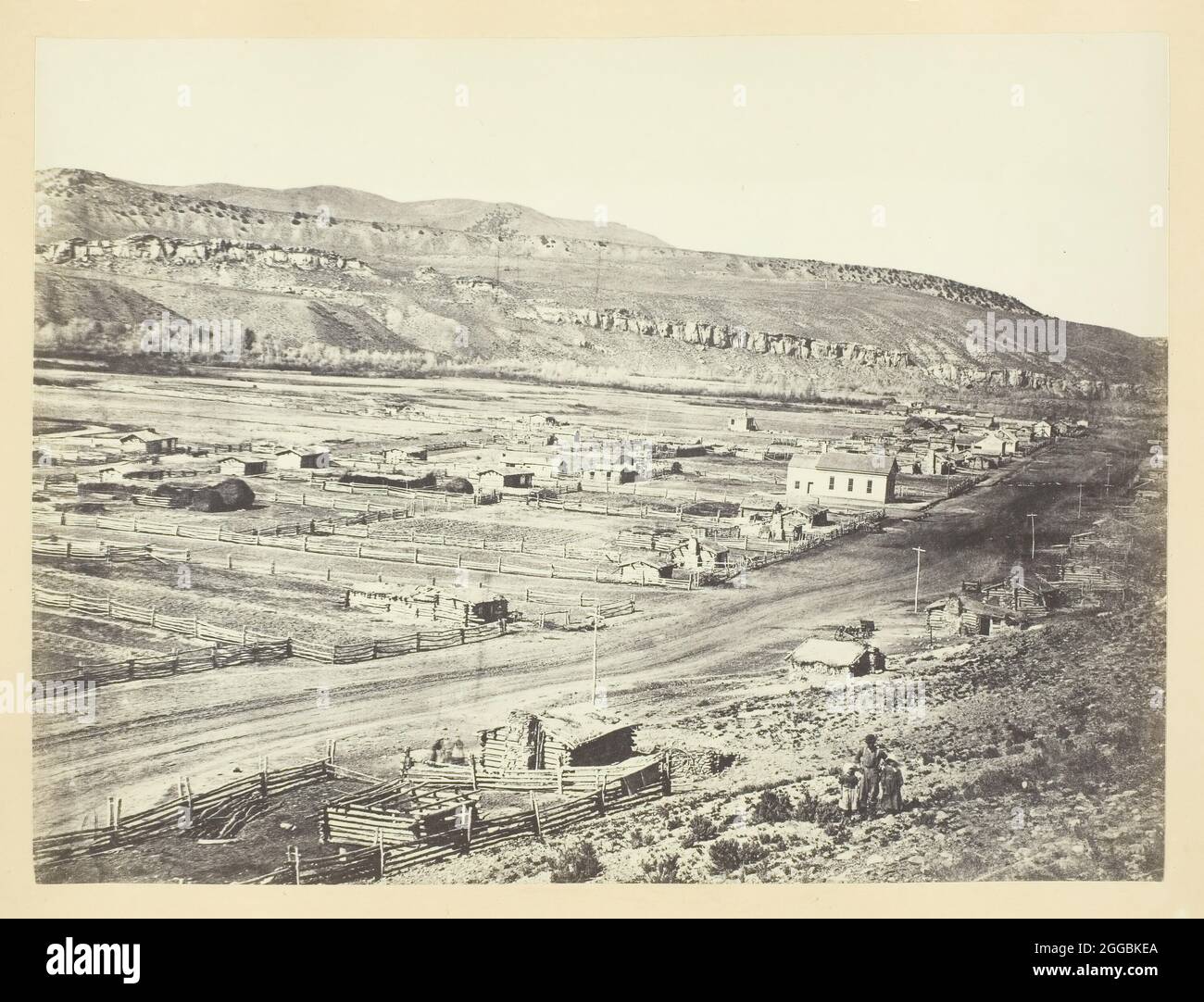 Coalville, Weber Valley, Utah, 1868/69. Albumen print, pl. xviii dall'album "Sun Pictures of Rocky Mountain Scenografie" (1870). Foto Stock