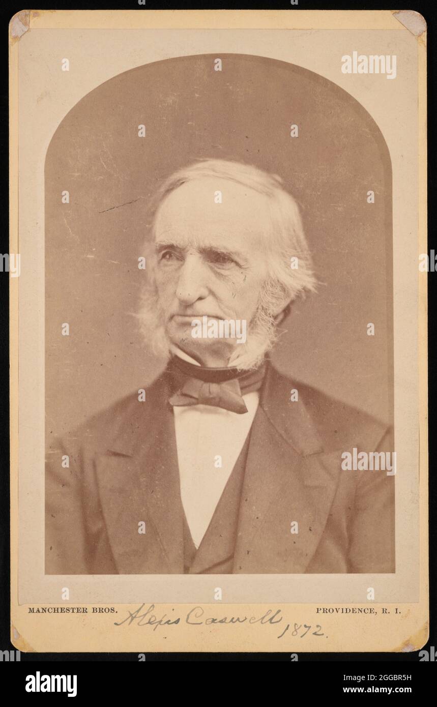 Ritratto di Alexis Caswell (1799-1877), 1872. Foto Stock