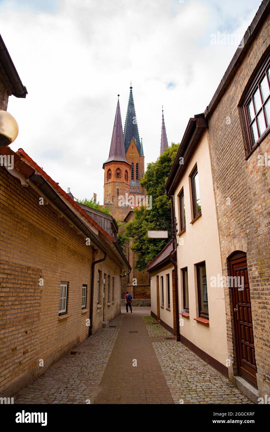 Chiesa storica chiesa di Santa Maria a Flensburg Schleswig Holstein, Germania Foto Stock