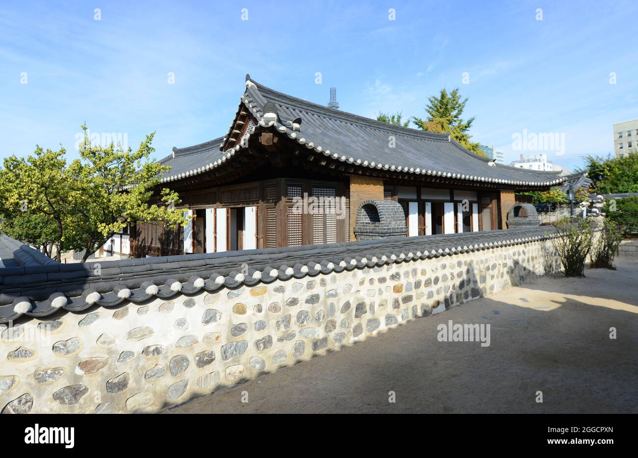 Namsangol Hanok Village a Seoul, Corea del Sud. Foto Stock