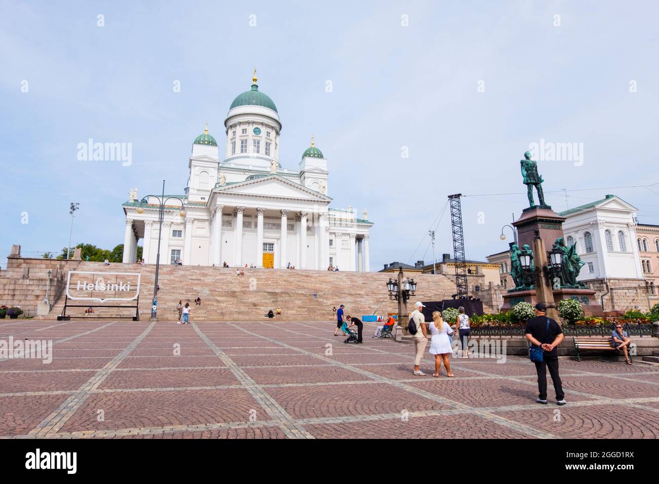 Senaatintori, Piazza del Senato, Helsinki, Finlandia Foto Stock