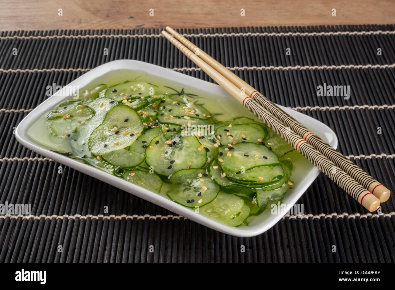 Giapponese dolce e cetriolo asino sunomomo. Foto Stock