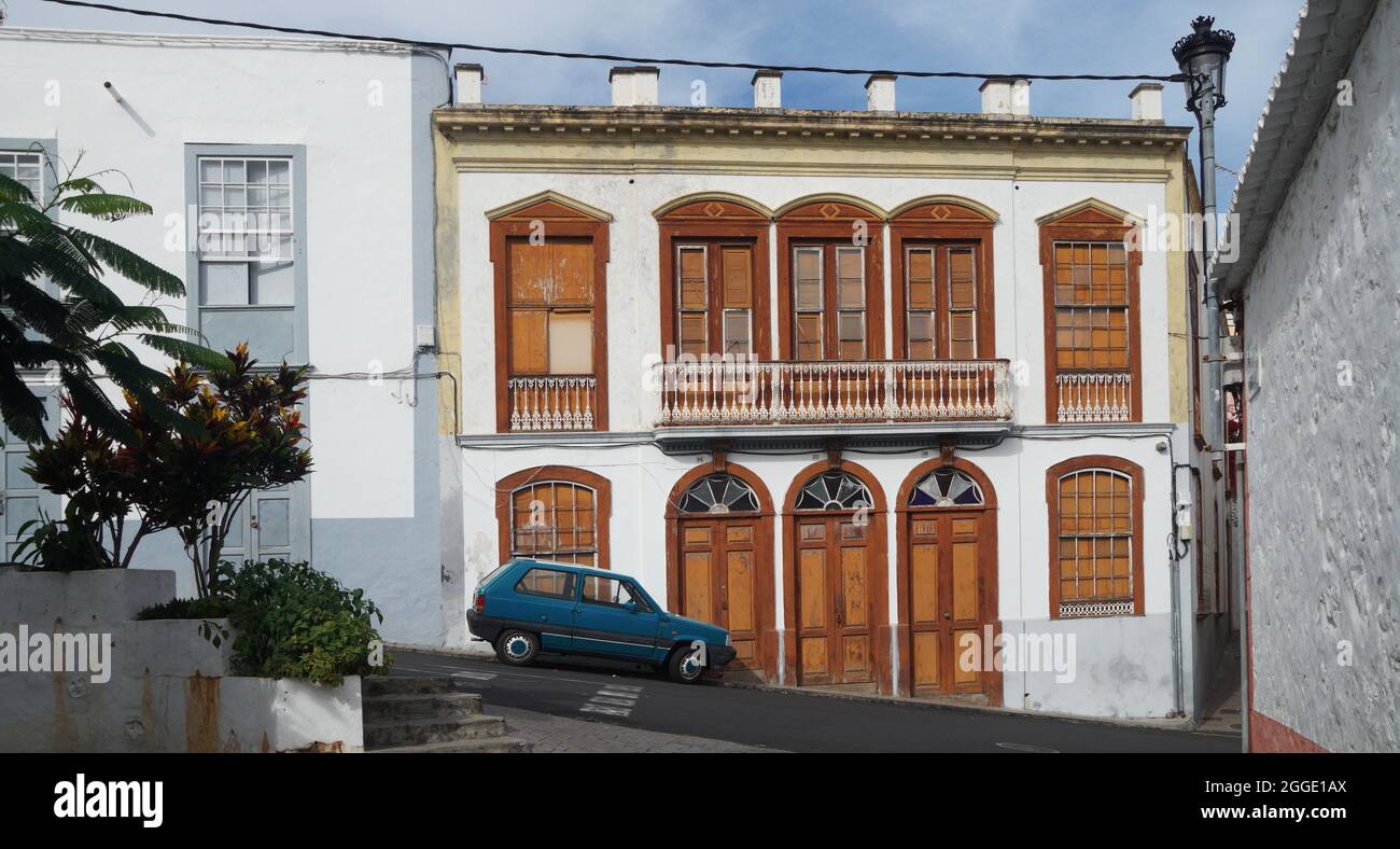 Tradizionale, casa aristocratica di stile arabo, nelle Isole Canarie, la Palma Foto Stock