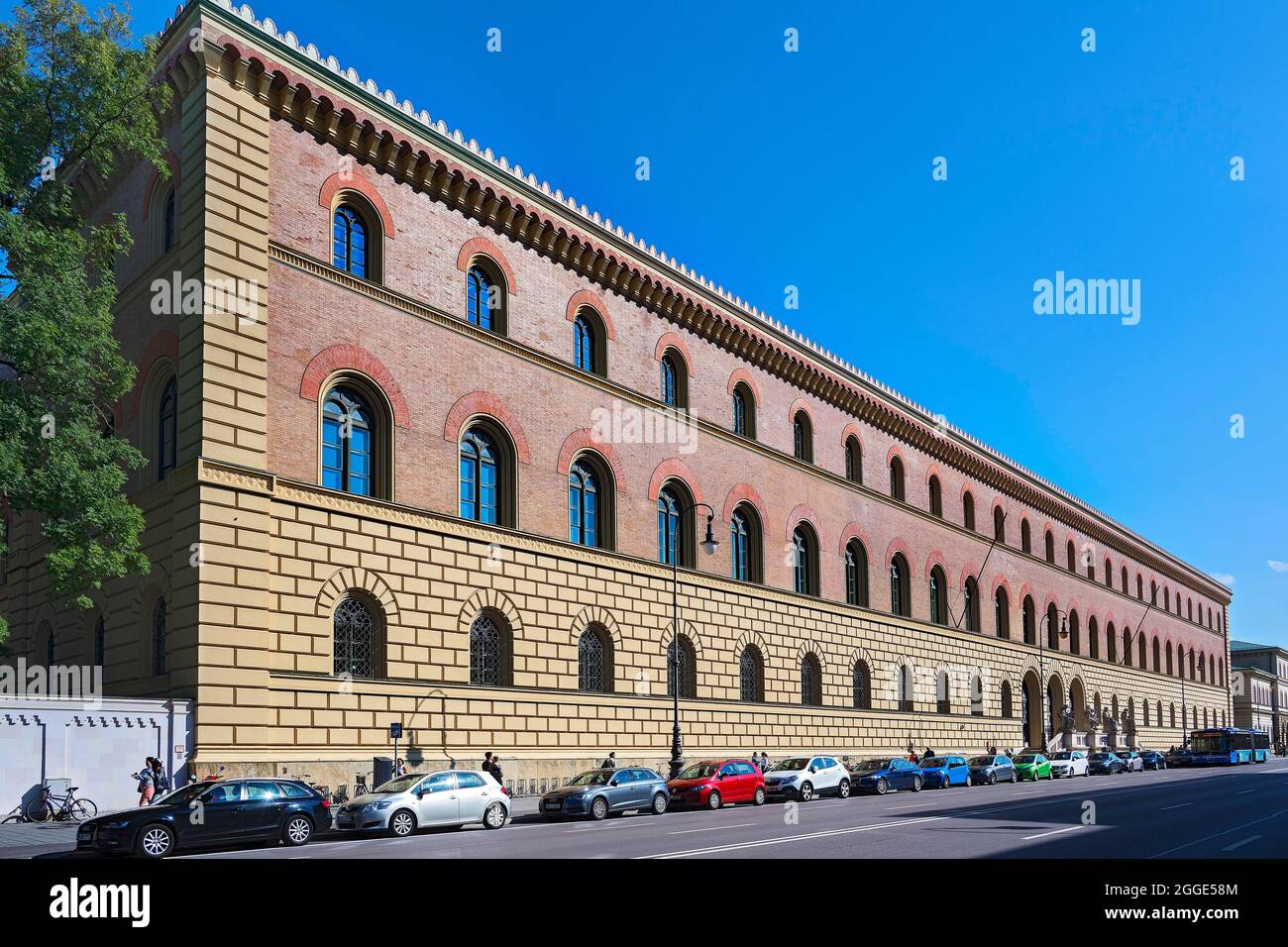 Biblioteca di Stato bavarese del 1843, Monaco, Baviera superiore, Baviera, Germania Foto Stock