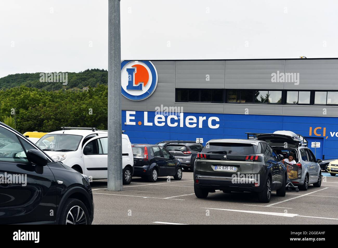 Supermercato Leclerc - Lot - Francia Foto Stock