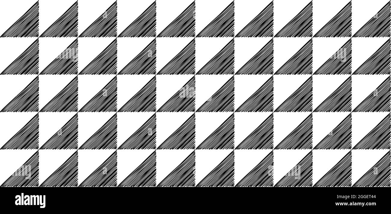 Modello geometrico astratto con scribbles trendy e testurizzati. Design astratto moderno per poster, copertina, tessuto e altri utenti. Illustrazione vettoriale. Illustrazione Vettoriale