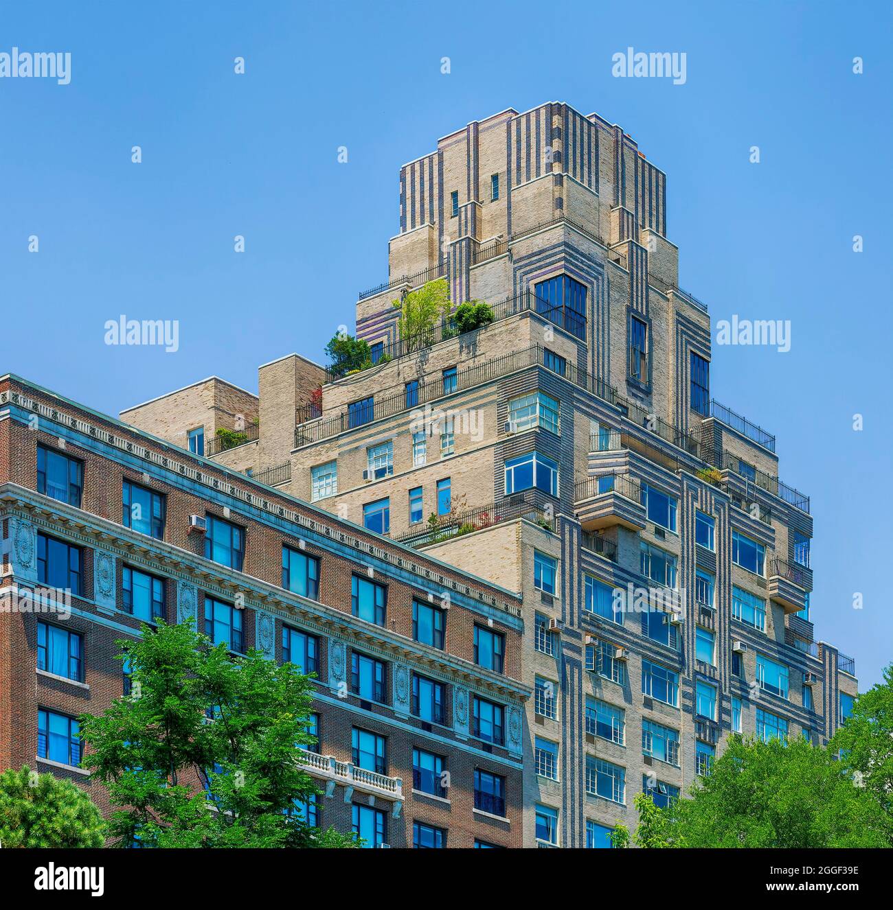 320 Central Park West, Ardsley, progettato da Emery Roth in stile Art Deco, costruito nel 1931. Nell'Upper West Side/Central Park West Historic District. Foto Stock