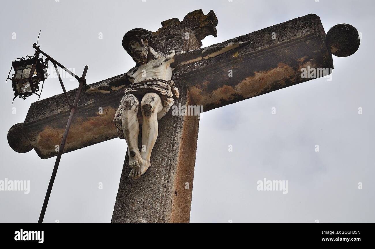 Cristo della Croce dall'eremo del Santo Sepolcro presso l'Abbazia di Sacromonte Foto Stock