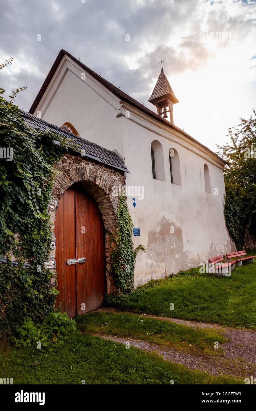 Jakobuskapelle a Osterspai Foto Stock