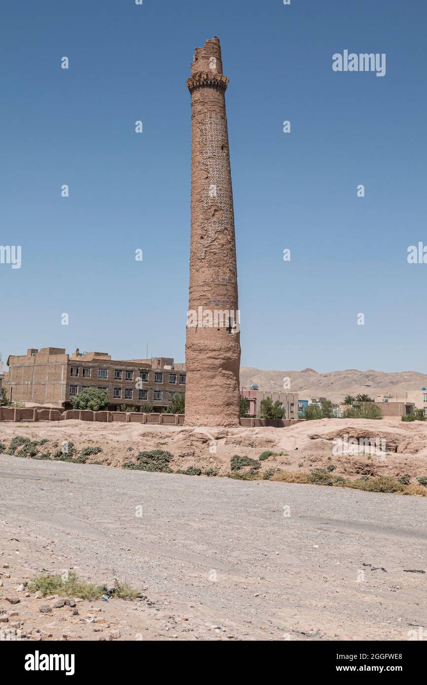 Musalla minareti di Herat, Afghanistan Foto Stock