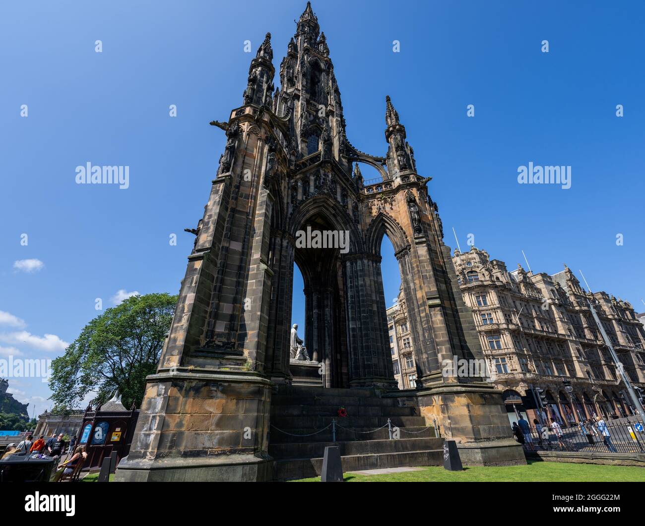 Scott Monument Edimburgo, Scozia Regno Unito Foto Stock