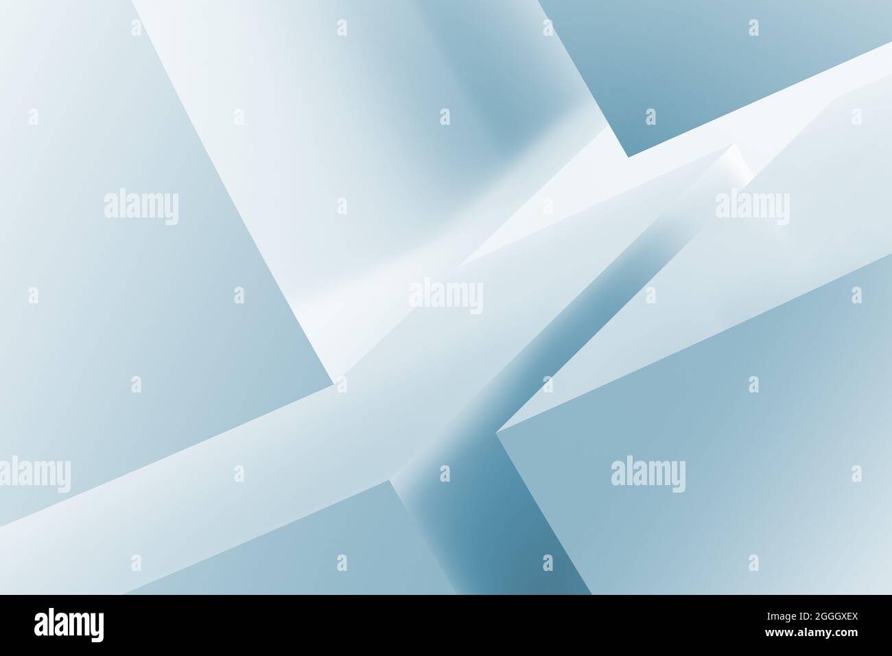 Sfondo geometrico astratto blu chiaro con elementi di design minimal utili per sfondi o sfondo. illustrazione del rendering 3d Foto Stock