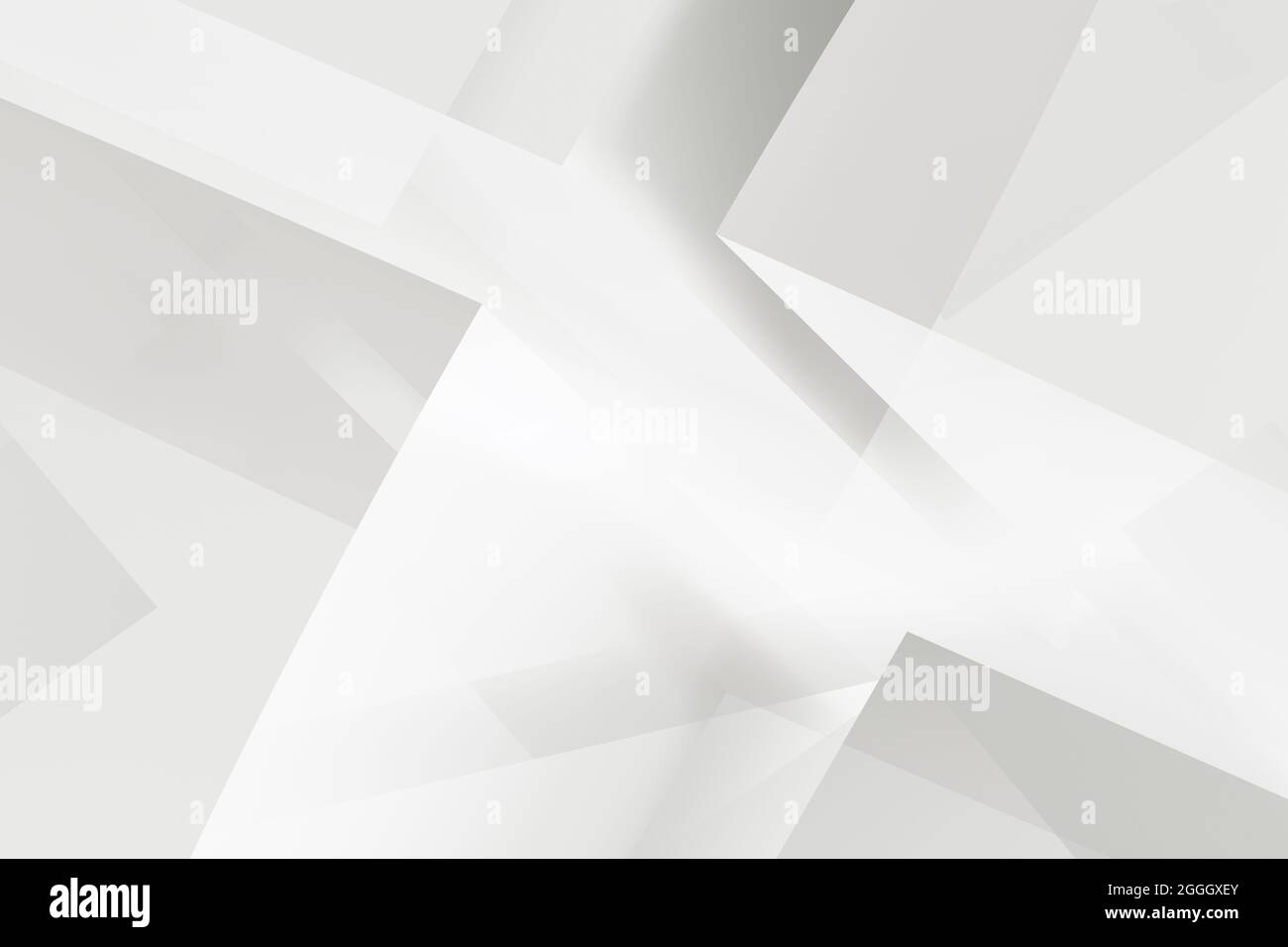 Astratto sfondo bianco minimo, motivo geometrico utile per sfondi o sfondo. illustrazione del rendering 3d Foto Stock
