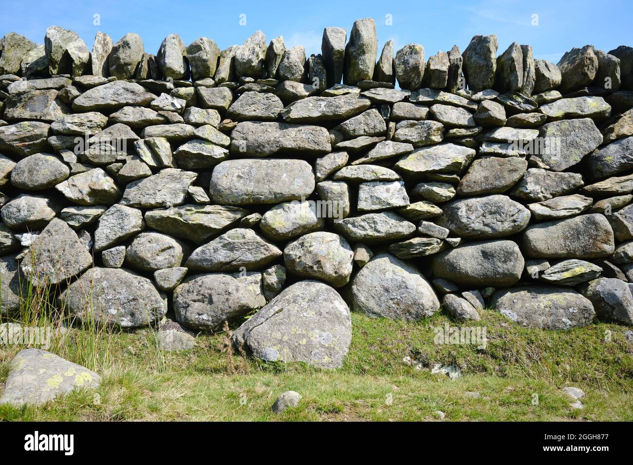 Stalattite parete in Galles del Nord Foto Stock