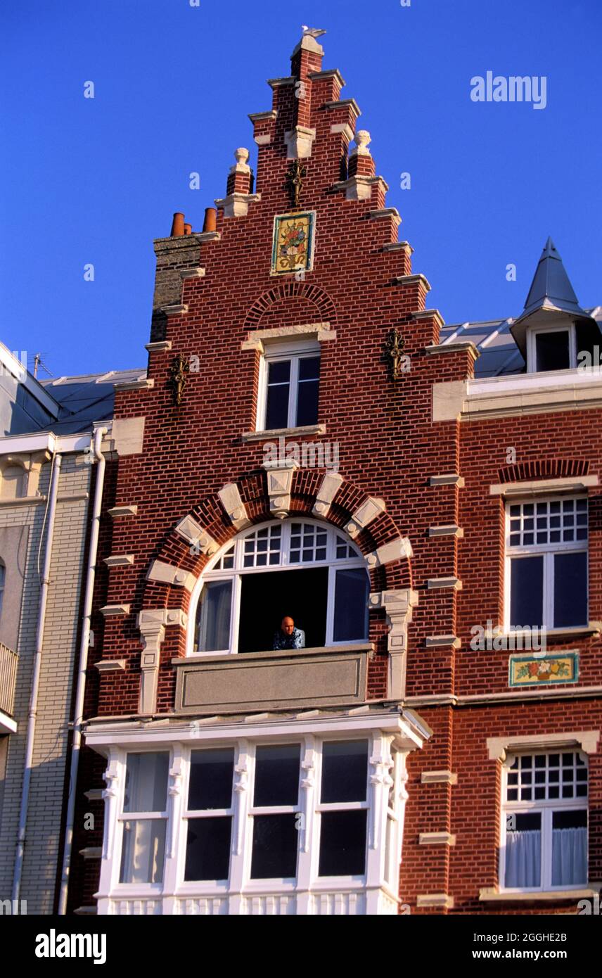 FRANCIA. NORD (59) CITTÀ DI DUNKERQUE. LE GRANDI VILLE SUL MARE DI MALO-LES-BAINS Foto Stock