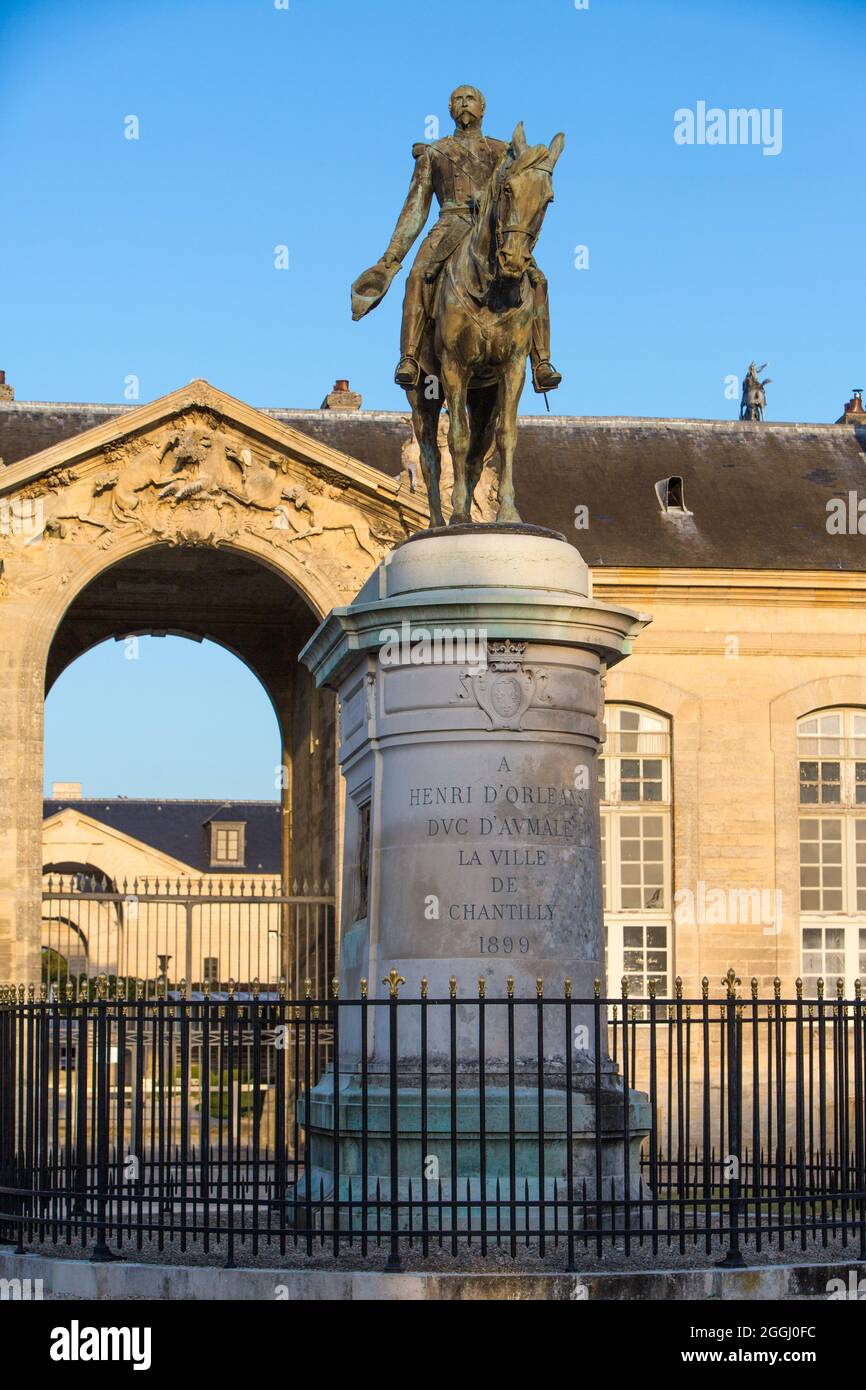 FRANCIA. OISE (60) VALLE NONETTE. CASTELLO DI CHANTILLY, SITO CLASSIFICATO DAL 1960. AD ECCEZIONE DEL 'PICCOLO CASTELLO', COSTRUITO NEL XVI SECOLO Foto Stock