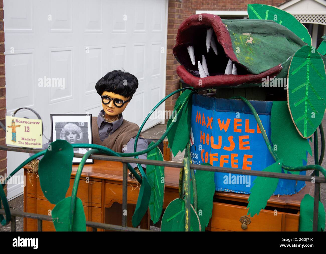 Pewsey Scarecrow Festival 2021. Musical a tema. Foto Stock