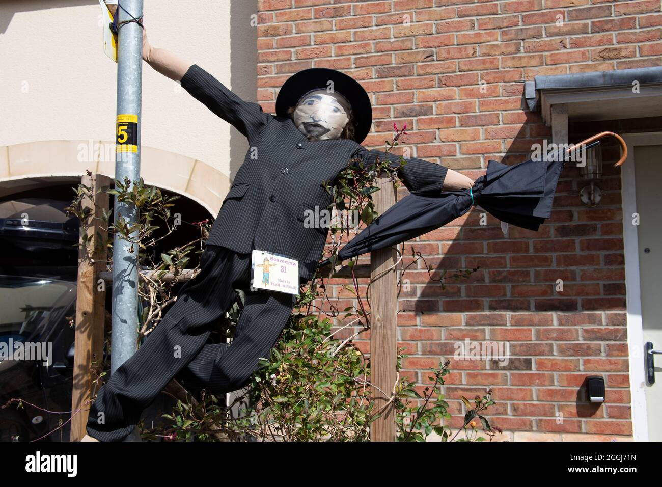 Pewsey Scarecrow Festival 2021. Musical a tema. Foto Stock
